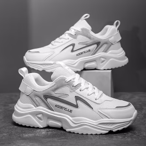 Thick-Sole Low-Top Sneakers